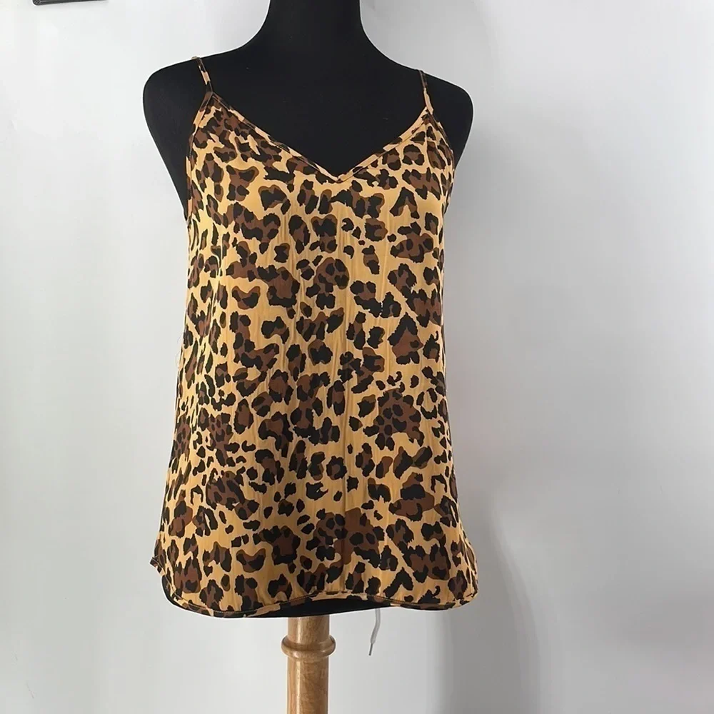 Aritzia Babaton camisole leopard print animal print cami tank top sexy sz xxs